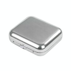 Mini portasigarette tascabile portatile da esterno posacenere in metallo, stile: quadrato