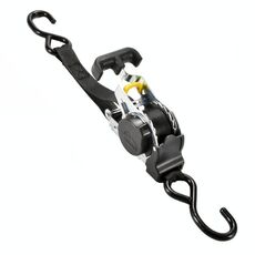 Tenditore retrattile automatico Cinghie di fissaggio per carico di automobili e motociclette (bianco)