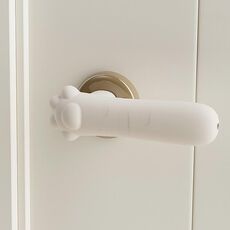 Cuscinetti anti-collisione per bambini in silicone per la protezione della maniglia della porta, specifiche: Cat Claw-Beige