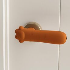 Protezione per maniglia in silicone per bambini, protezione anti-collisione per porta, specifiche: colore legno artiglio di gatto