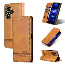Per Honor Play 50/Play 50m 5G AZNS Custodia magnetica in pelle di vitello con vibrazione (marrone chiaro)