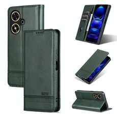 Per Honor Play 50/Play 50m 5G AZNS custodia magnetica in pelle di vitello con vibrazione (verde scuro)