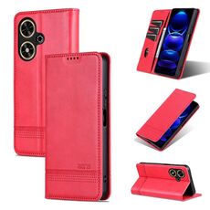 Per Honor Play 50/Play 50m 5G AZNS custodia magnetica in pelle di vitello con vibrazione (rossa)
