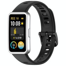 Per Huawei Band 9/9 NFC / 8/8 NFC Nail Button cinturino in silicone lucido (nero)