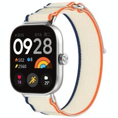 Per cinturino in nylon Xiaomi Band 8 Pro / Redmi Watch 4 loop (beige arancione)