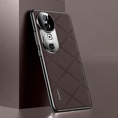 Custodia per telefono PC in pelle tinta unita per vivo S19 (marrone)