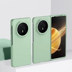 Custodia per telefono in PC ultra sottile con effetto pelle per Honor Magic V3 (verde menta)