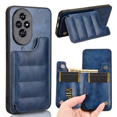 Per Honor 200 Custodia per telefono con motivo a mucca e carta da cucito (blu)
