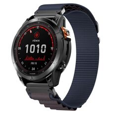 Cinturino per orologio in nylon da 26 mm (blu indaco)