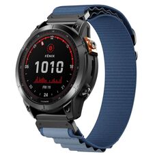 Cinturino per orologio in nylon con passante da 26 mm (blu)
