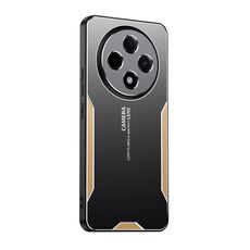 Per OPPO Reno12 F Blade Series Custodia per telefono ibrida in metallo TPU (oro)