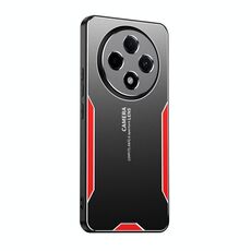 Per OPPO Reno12 F Blade Series Custodia per telefono ibrida in metallo TPU (rossa)