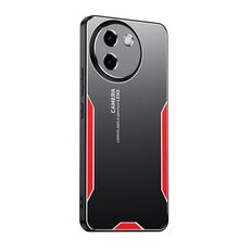 Custodia per telefono ibrida in metallo TPU per vivo V30e Blade Series (rossa)