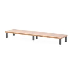 Supporto per monitor da tavolo ID-37 Staffa per rialzo per schermo per computer in lega di alluminio + piastra in legno
