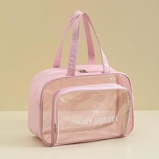 Borsa da spiaggia impermeabile per articoli da toeletta e cosmetici, colore: rosa senza magazzino di scarpe