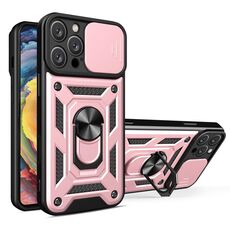 Per iPhone 16 Pro Max Custodia per fotocamera scorrevole Design TPU+PC Custodia per telefono (oro rosa)