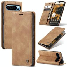 Per Google Pixel 9 Pro XL CaseMe 013 Custodia in pelle con flip orizzontale multifunzionale (marrone)