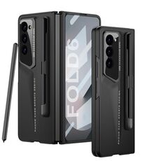 Per Samsung Galaxy Z Fold6 GKK Integrated Blade Custodia per telefono ultrasottile a copertura totale con slot per penna, penna non inclusa (nero)