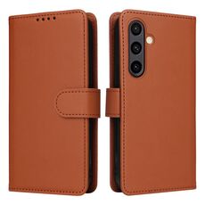 Per Samsung Galaxy S24 FE 5G BETOPNICE BN-005 2 in 1 Custodia staccabile in vera pelle (marrone)