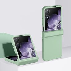 Per Xiaomi Mix Flip 3 in 1 Custodia per telefono in PC con effetto pelle (verde menta)