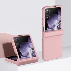 Per Xiaomi Mix Flip 3 in 1 Custodia per telefono in PC con effetto pelle (rosa)