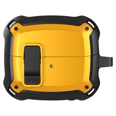 Per Samsung Galaxy Buds 3 / 3 Pro Bumblebee Custodia protettiva per auricolari con interruttore e gancio (nero giallo)