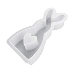 Stampo in silicone per candele fai da te in resina epossidica per decorazioni pasquali, specifiche: coniglio 001