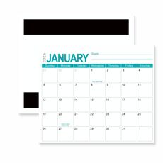 Calendario inglese da 18 mesi, magnete magnetico per frigorifero, anno: blu 2025.1-2026.6