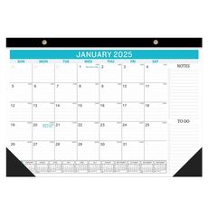 Calendario da parete inglese 18 mesi conto alla rovescia Calendario da tavolo minimalista inglese, anno: gennaio 2025-giugno 2026 blu