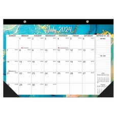 Calendario da parete inglese 18 mesi conto alla rovescia Calendario da tavolo minimalista inglese, anno: luglio 2024-dicembre 2025 Fluid