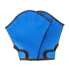 Guanti da snorkeling multifunzionali con fettuccia a palmo in anatra per allenamento al nuoto, taglia: M (blu reale)