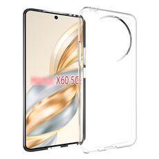 Custodia per telefono in TPU con texture impermeabile per Honor X60 (trasparente)