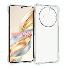 Per Honor X60 Custodia per telefono in TPU antiurto antiscivolo e spessa (trasparente)