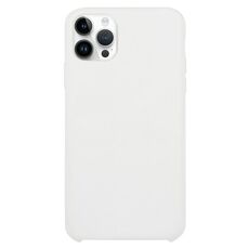 Custodia in silicone solido per iPhone 16 Pro Max (bianco)