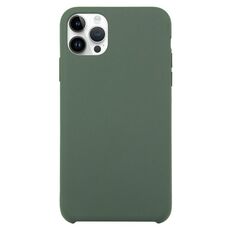 Custodia in silicone solido per iPhone 16 Pro Max (verde scuro)