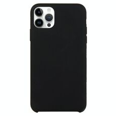 Custodia in silicone solido per iPhone 16 Pro Max (nero)