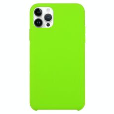 Custodia in silicone solido per iPhone 16 Pro (verde chiaro)