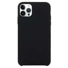 Custodia in silicone solido per iPhone 16 Pro (nero)