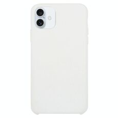 Custodia in silicone solido per iPhone 16 Plus (bianco)