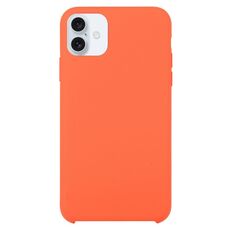 Custodia in silicone solido per iPhone 16 Plus (arancione)