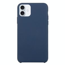 Custodia in silicone solido per iPhone 16 Plus (blu scuro)