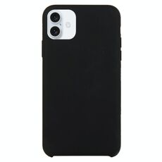Custodia in silicone solido per iPhone 16 Plus (nero)