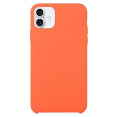 Custodia in silicone solido per iPhone 16 (arancione)
