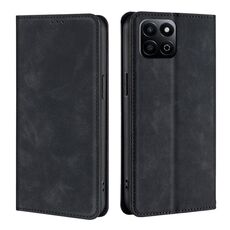 Custodia per telefono in pelle magnetica Skin Feel per Honor Play 60 Plus (nera)