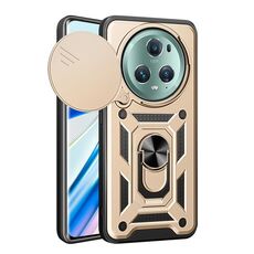 Per Honor Magic5 Pro Custodia per fotocamera scorrevole in TPU+PC (oro)