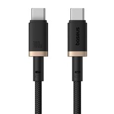 Cavo di ricarica rapida Baseus Dura Series USB-C / Type-C a USB-C / Type-C 100W, lunghezza: 1 m (oro nero)