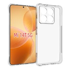 Per Xiaomi 14T Custodia per telefono in TPU antiurto antiscivolo e spessa (trasparente)