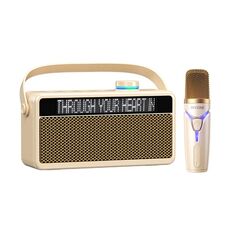 WEKOME Beluga 17 Lyrixing Lyrics Display Altoparlante Bluetooth wireless (bianco crema)