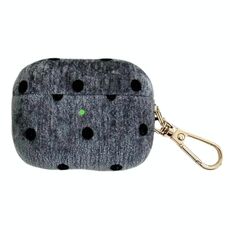 Per AirPods 4 in velluto + custodia antiurto per cuffie per PC (nero)