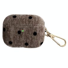 Per AirPods 4 in velluto + custodia antiurto per cuffie per PC (marrone)